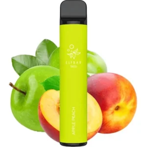 ОДНОРАЗОВАЯ ЭЛЕКТРОННАЯ СИГАРЕТА ELF BAR APPLE PEACH (ЯБЛОКО ПЕРСИК) (1500 ЗАТЯЖЕК)