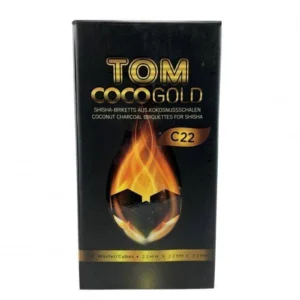 Вугілля кокосове Tom COCO Gold 1кг/96шт – У Коробці (Том кокоча)