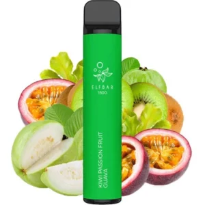 ОДНОРАЗОВАЯ ЭЛЕКТРОННАЯ СИГАРЕТА ELF BAR KIWI PASSION FRUIT GUAVA (КИВИ МАРАКУЯ ГУАВА) (1500 ЗАТЯЖЕК)