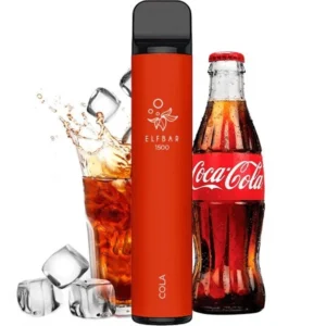 ОДНОРАЗОВАЯ ЭЛЕКТРОННАЯ СИГАРЕТА ELF BAR COLA (КОЛА) (1500 ЗАТЯЖЕК)
