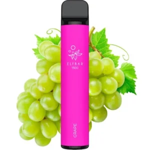 ОДНОРАЗОВАЯ ЭЛЕКТРОННАЯ СИГАРЕТА ELF BAR GRAPE (ВИНОГРАД) (1500 ЗАТЯЖЕК)
