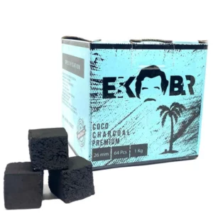 УГОЛЬ КОКОСОВЫЙ ESKOBAR 1КГ 64КУБИКА В УПАКОВКЕ